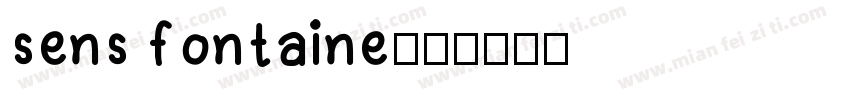 sens fontaine字体转换